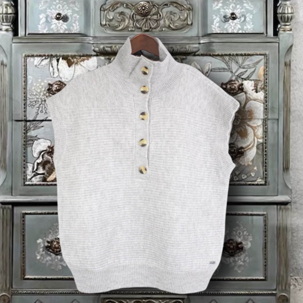 BUFFALO DAVID BITTON • Funnel Neck Larissa Sweater Vest - Picture 6 of 7